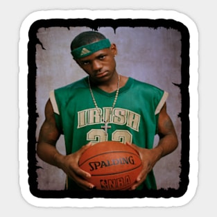 Young Lebron James Vintage Sticker